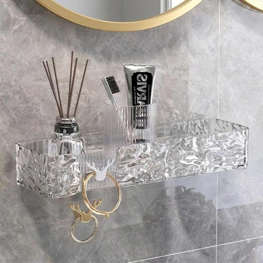 Acrylic Transparent Wall Corner Shelf