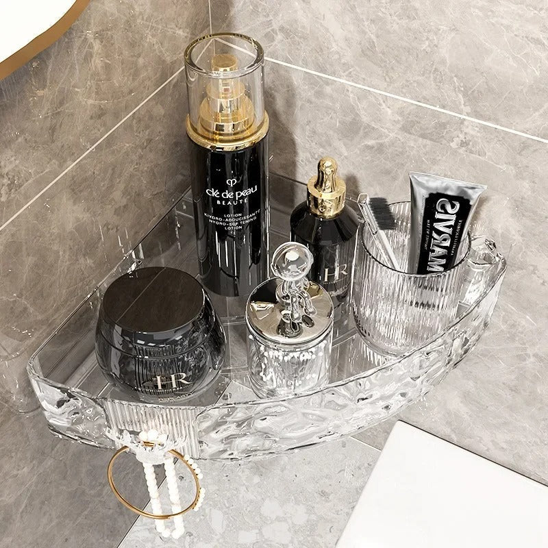Acrylic Self-Adhesive Bathroom Corner Shelf