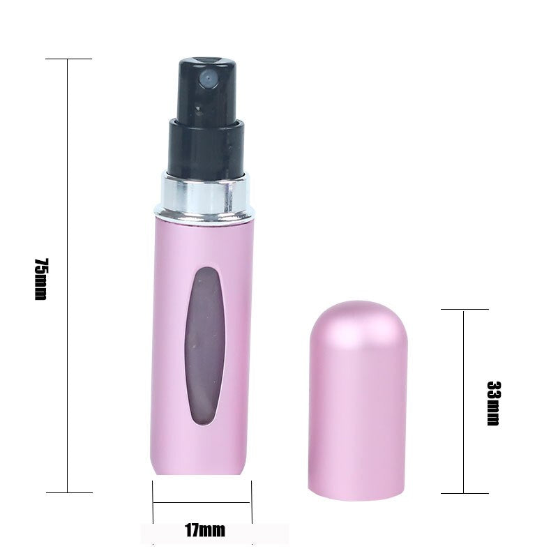 Portable Mini Refillable Perfume Bottle with Spray